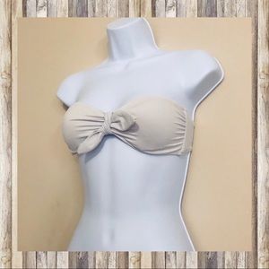 Victoria’s Secret Strapless Off-White Bikini Top